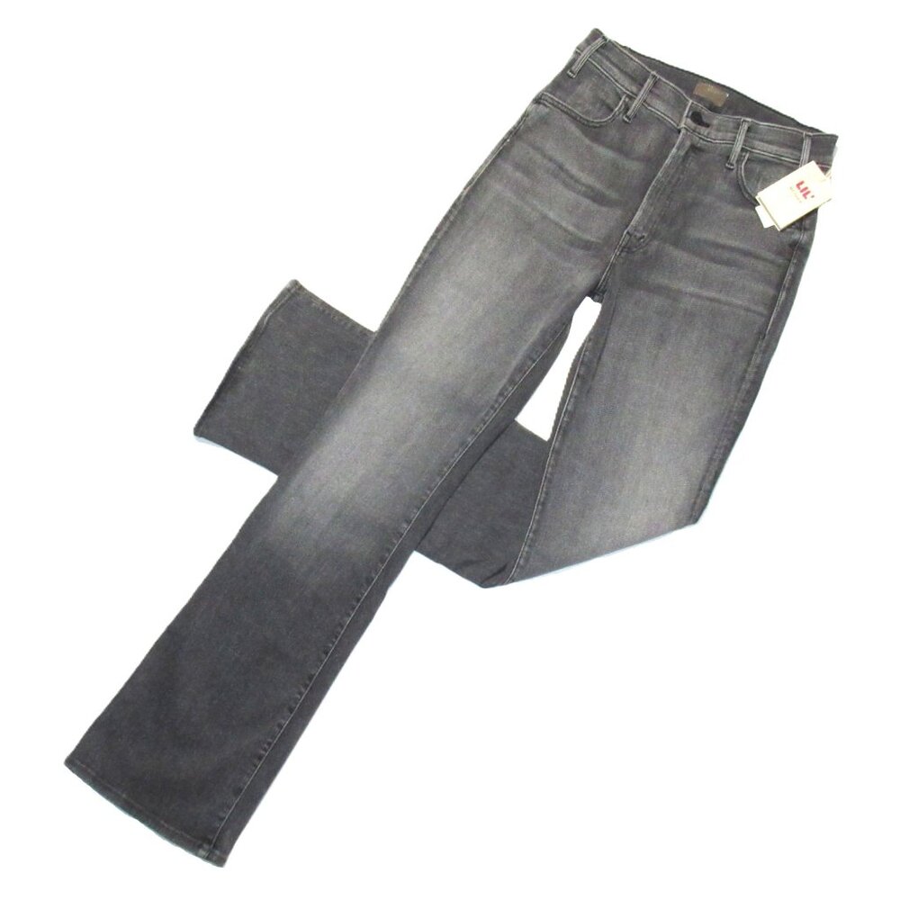 NWT Mother LIL Hustler Heel in Magic 8 Ball High Rise Flare Stretch Jeans 28 - Picture 4 of 10